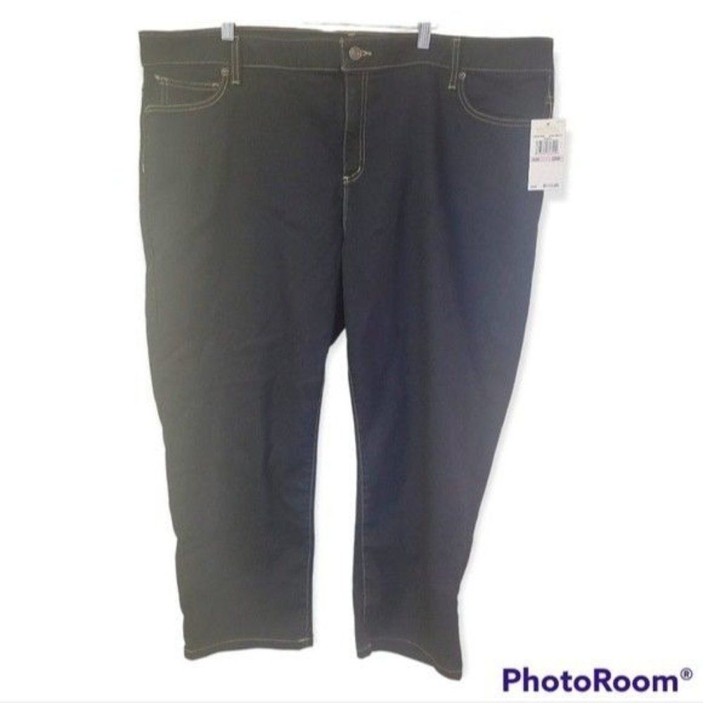 Michael Kors Izzy Women’s Blue Denim Jeans Skinny Ankle Slim Fit- Plus 22w NWT!